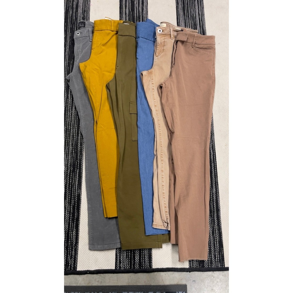 Women's colored pant bundle Fall Neutrals 6 Pair size 2/4